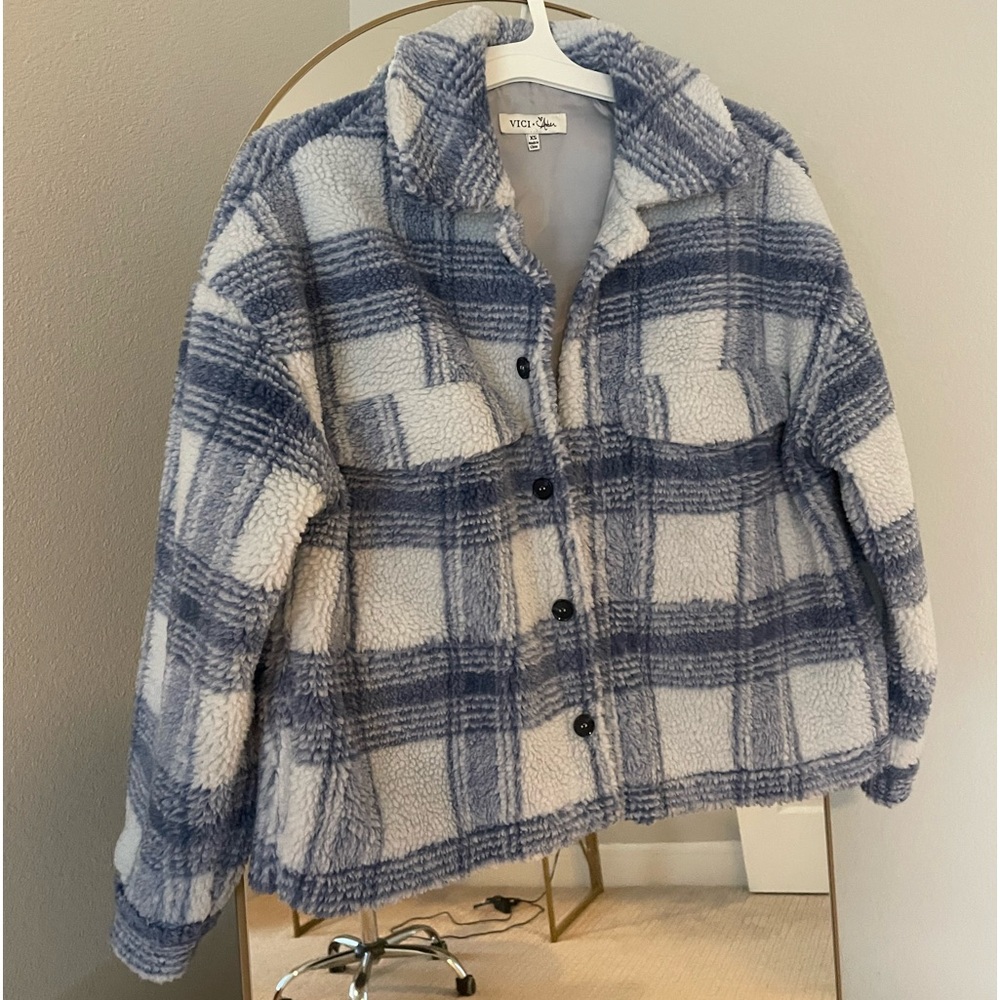 Vici X Amber plaid Shacket